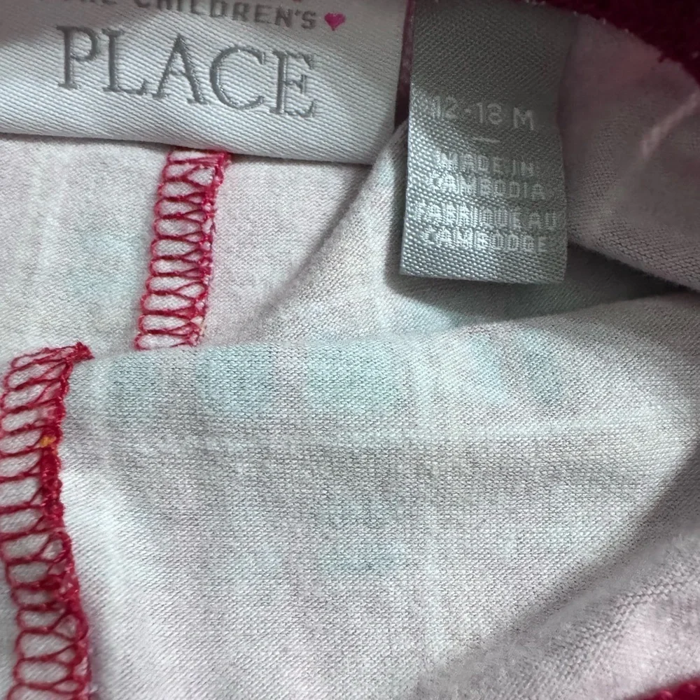 The Children's Place Red and Green Plaid Leggings